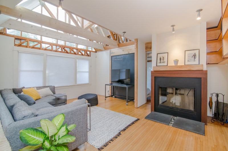 Open-concept living room.