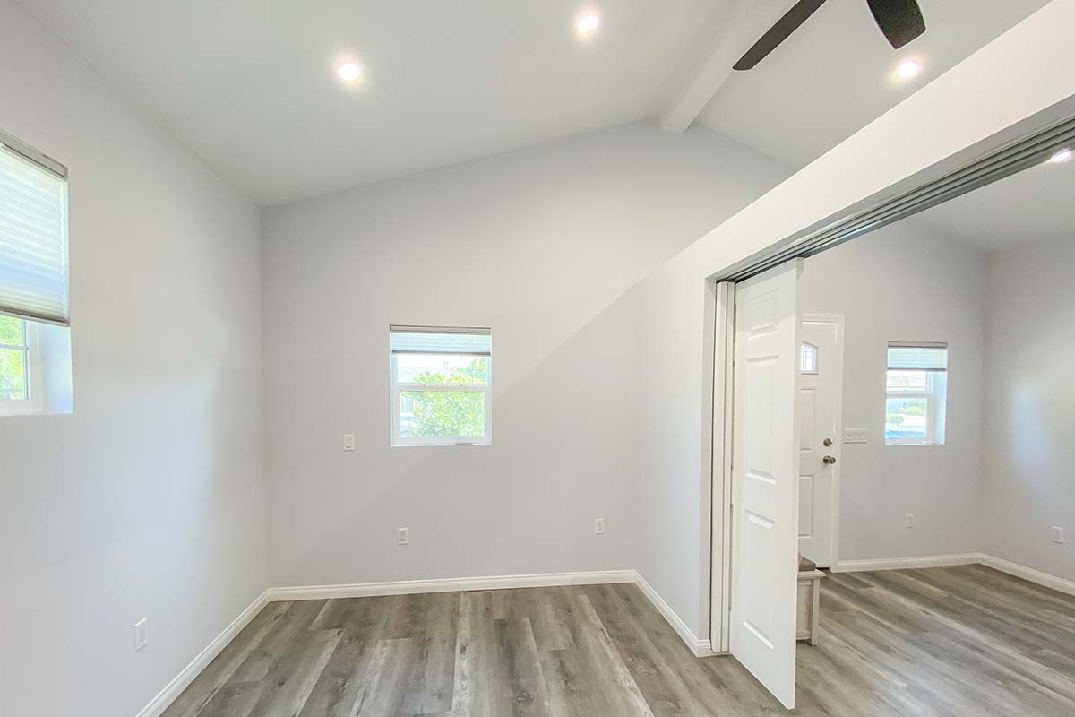 Bedroom Area - Welby Way Project - Reseda - ADU Garage Conversion