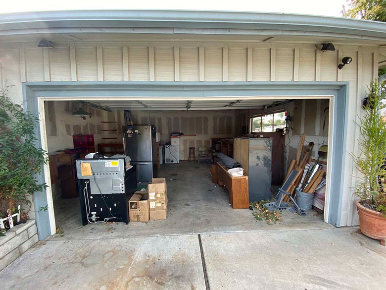 Garage filled with items