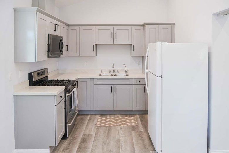 Renovated kitchen area