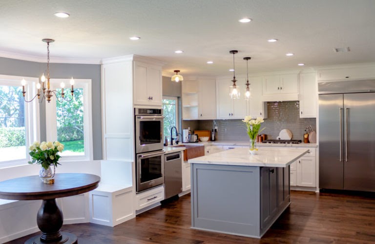 kitchen with painted walls